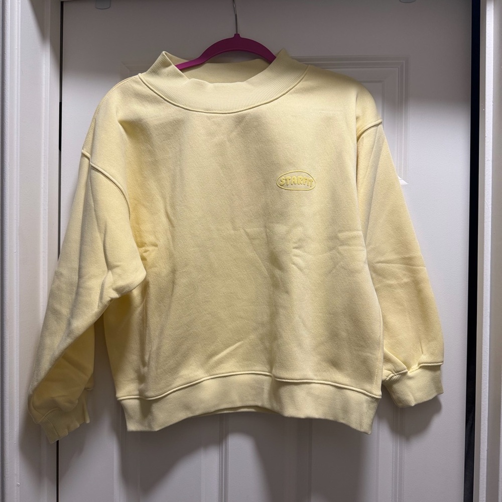 Yellow Starfit Puff Mockneck *NWT*